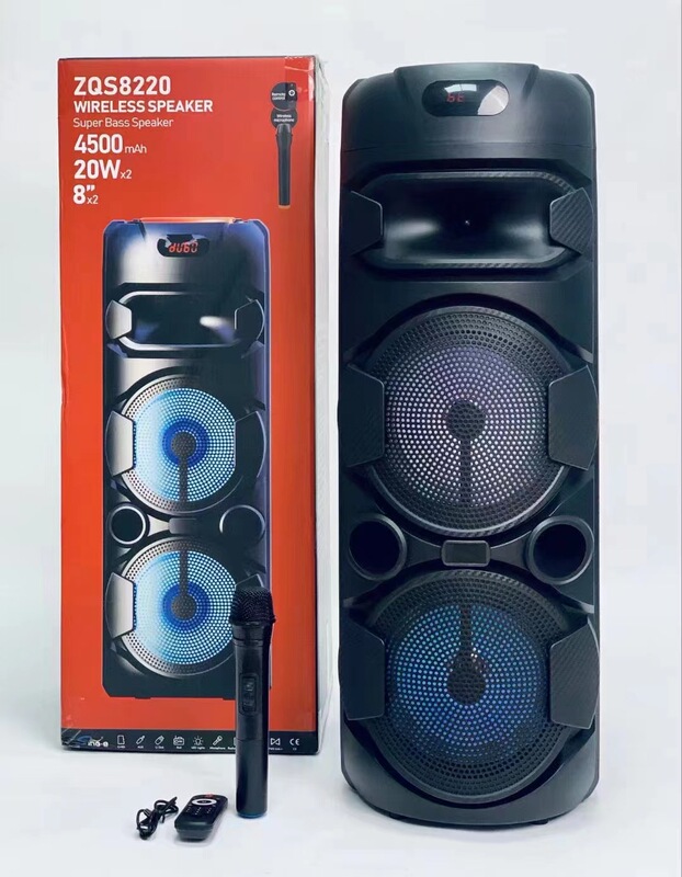 国境を越えたダブル8インチbluetoothスピーカー無線マイクフラッシュライト広場舞大音響オートマチックs8220メーカー現物供給|undefined