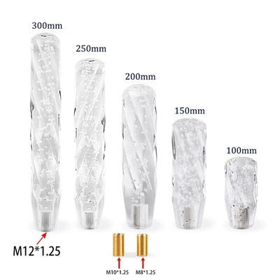 Cab and accessories, Head Transparent Twisted Gear - transparent-10cm