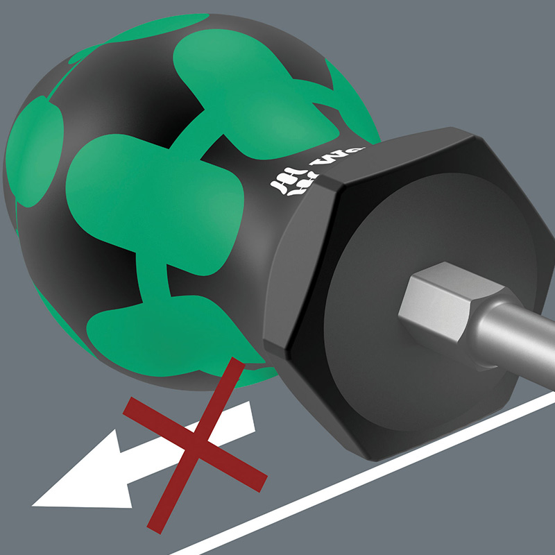 Caja de herramientas de reparación de hardware alemana wera Vera 336 carburador de mango corto destornillador cruzado de una palabra