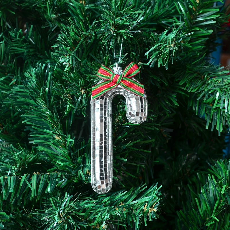 キャンディーの杖ディスコボールの小さな杖クリスマスツリーの装飾ストラップの家庭装飾撮影道具の装飾|undefined