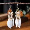 Feather earrings 2024 Your Titi Yiwu Diqian Jewelry