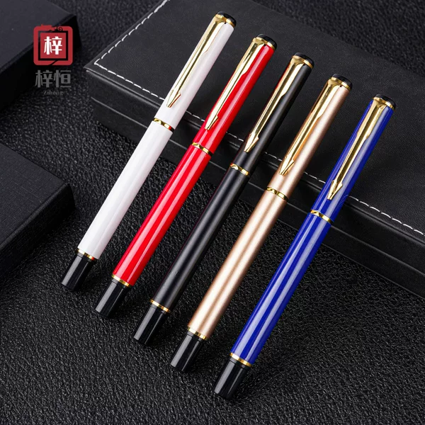 Factory Direct Sales 801 Metal Ball Pen Business Signature Pen Office Water Pen Advertising Gift Pen Laser Logo