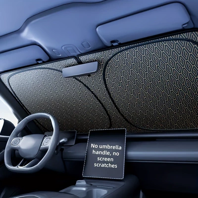Car Sunshade, Front Windshield, Car Curtain, Sunshade Board, Car Titanium Silver Sun Protection and Heat Insulation Cover, Laser Sunshade (Sun shade)