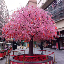 仿真桃花树室内外商场酒店景区景观工程人造玻璃钢樱花树仿生假树