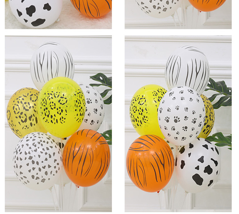 Birthday Zebra Tiger Skin Emulsion Party Balloons 1 Piece display picture 4