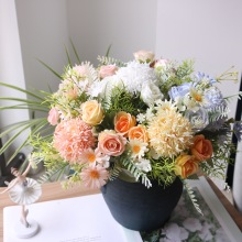 刺球玫瑰雏菊田园森系小花婚礼家居装饰摄影道具手工帽子头饰配件