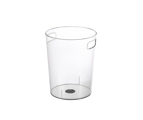 Large-capacity transparent dustbin with thickened design, suitable for living room, bathroom, home use, desktop, office, bedroom, wastebasket