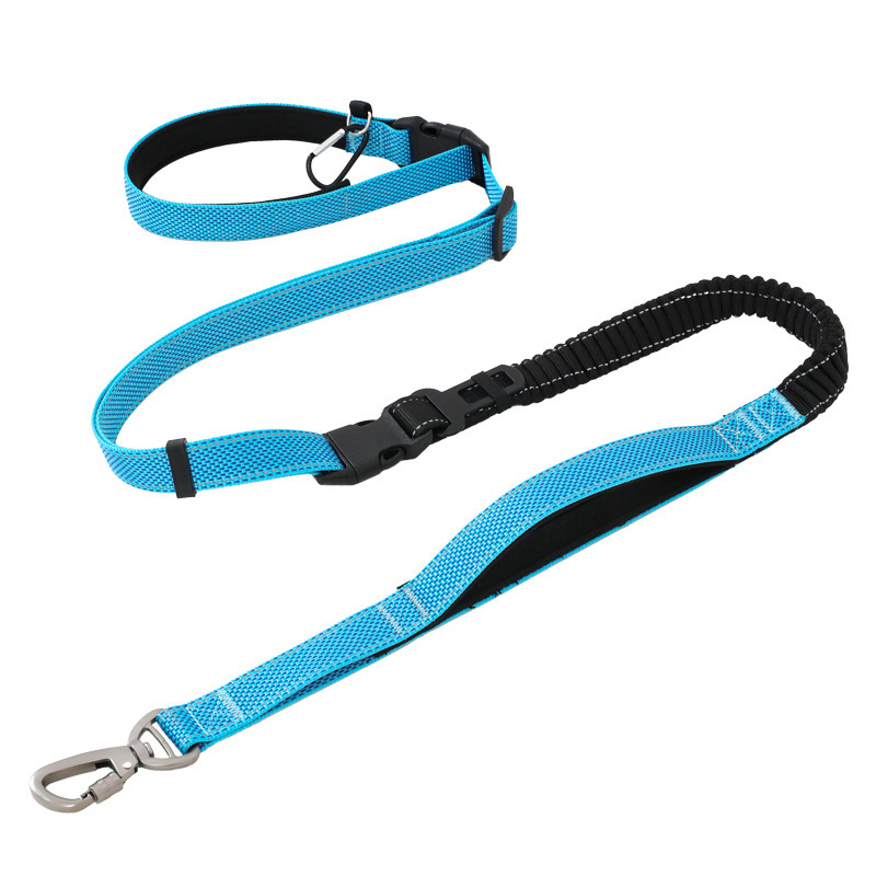 Cuerda multifuncional para pasear perros al aire libre de Amazon, cuerda de tracción elástica reflectante de nailon a prueba de explosiones para perros grandes