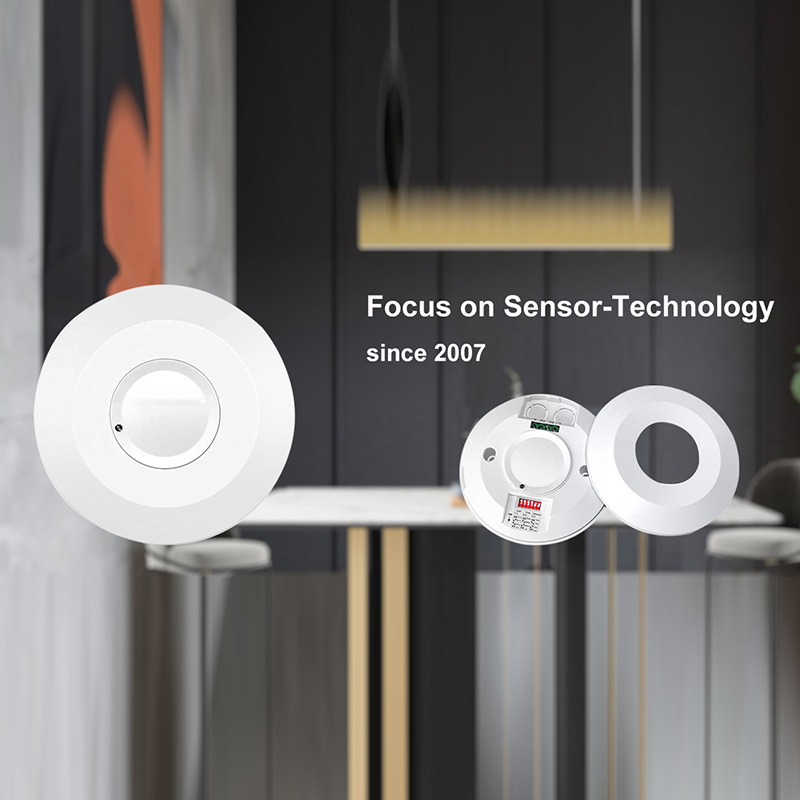 超薄吸顶安装感应器，5.8G微波感应器，带认证通用感应器