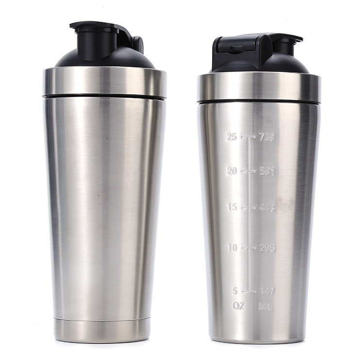 Taza de agitación de acero inoxidable 304, gran capacidad + temperatura de bloqueo de 12h, agitación de polvo sin aglomeración, antifugas portátil.
