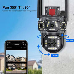 Q17 3 画面カメラナイトビジョン屋外 360 パノラマワイヤレス wifi リモートスマート監視カメラ赤外線