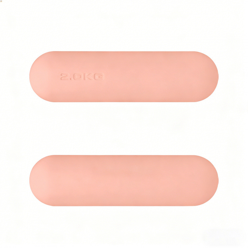 Dumbbell redondo de silicona fijo equipo de fitness yoga pilates entrenamiento de fuerza dumbbell redondo de silicona