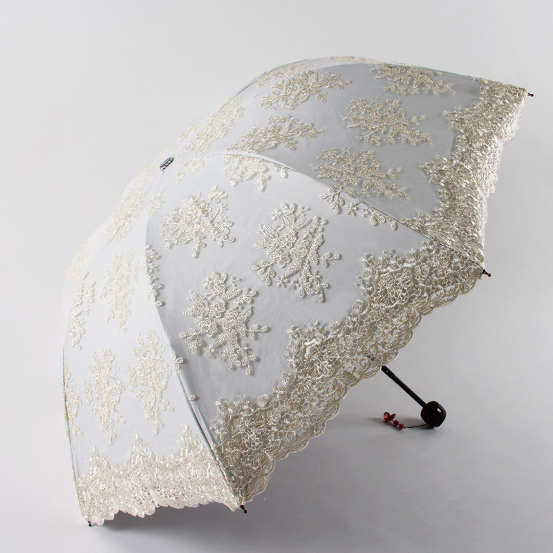 Umbrella Factory Double Layer Wedding Umbrella Lace Umbrella Parasol 70% off with Handbag Gift Umbrella 80% off Wooden Handle