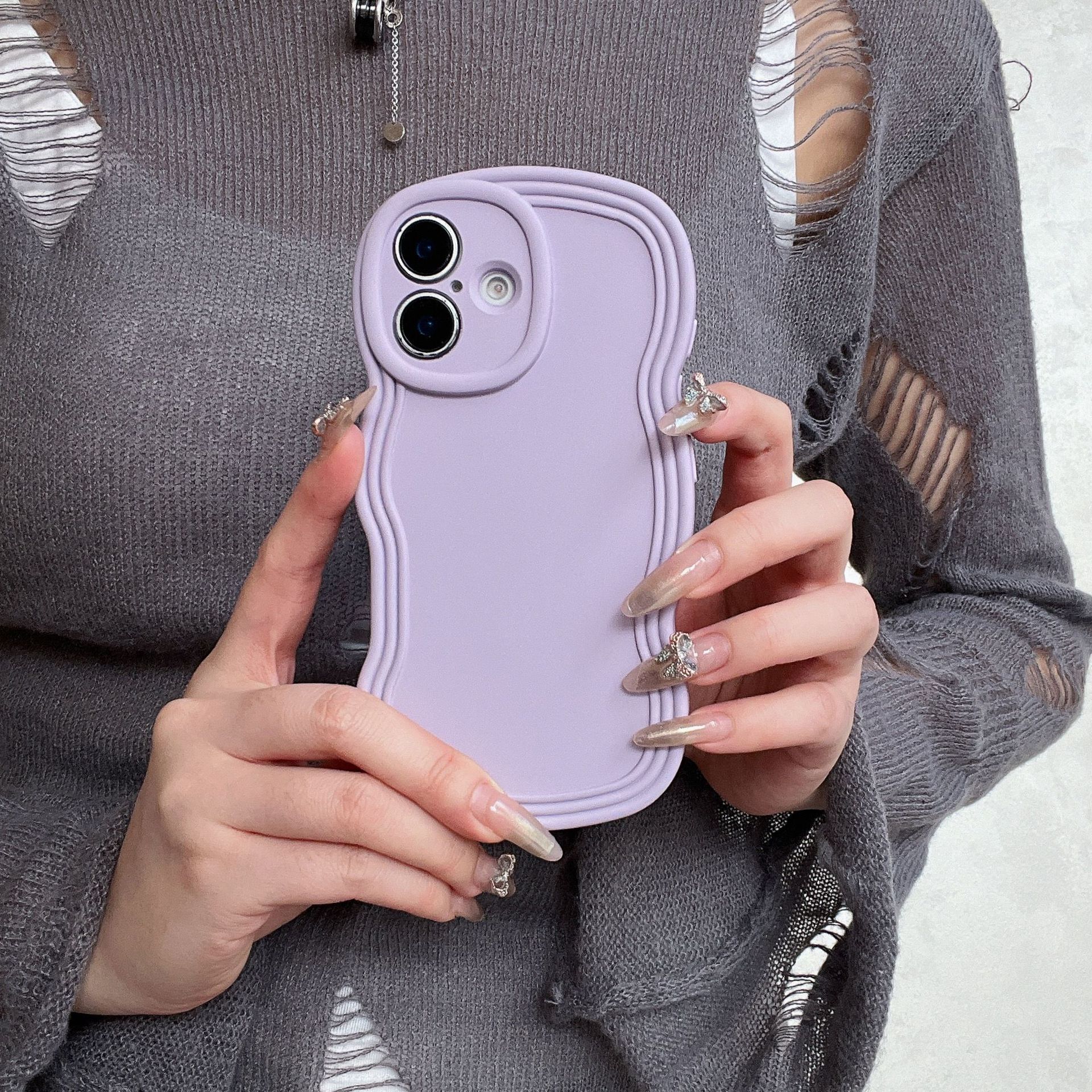 55g Weight iPhone Applicable Brands Phone Cases Classification Silica Gel Material Solid Color Pattern Simple Style Style Silica Gel Solid Color Simple Style Phone Cases Phone Accessories 9