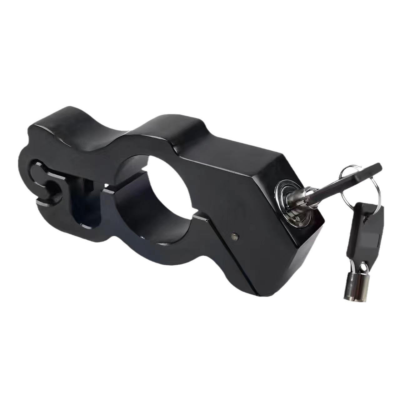 ユニバーサルオートバイハンドルバーロックアラームスロットルロックオートバイハンドルロック盗難防止ロック電気自動車ホーンロックブレーキロック