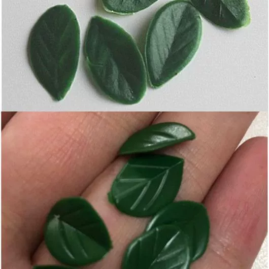 Фабрика прямое моделирование листья ПВХ листья легкий глиняный кремовый клей DIY аксессуары для игр с едой