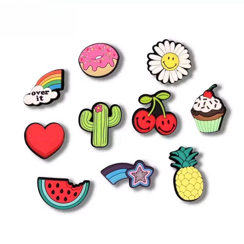 新しい下駄花シリコーン靴バックルソフト接着剤 diy 靴アクセサリー取り外し可能なアクセサリー工場卸売モール同じスタイル