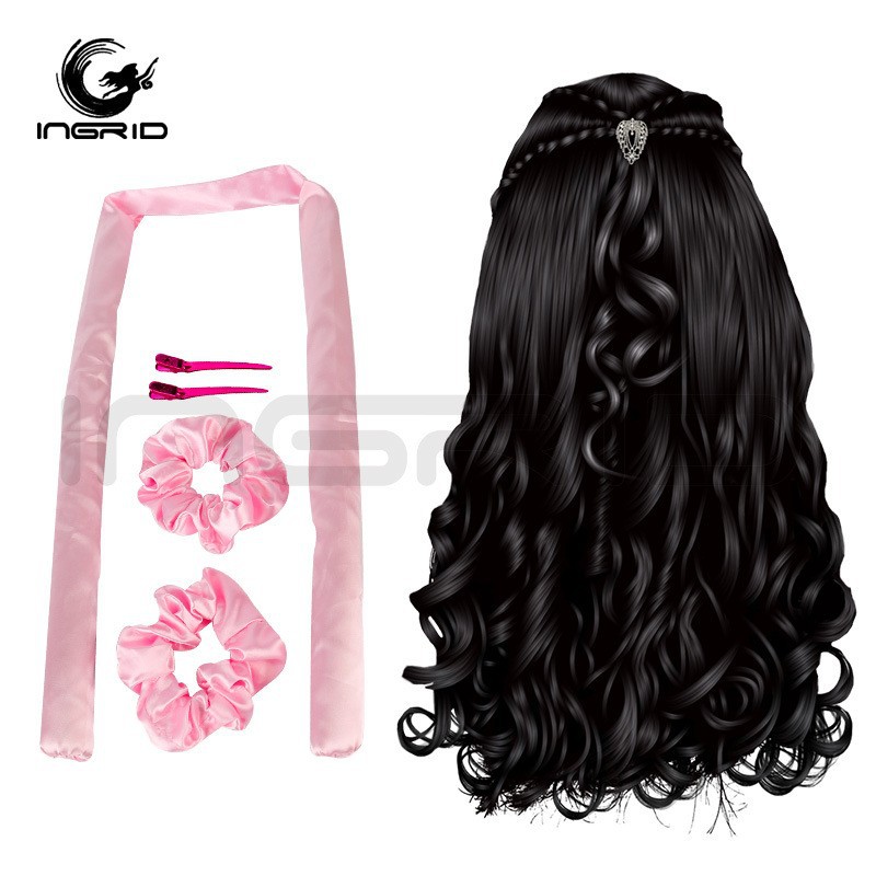 Ingrid nuevo rizador de pelo perezoso Eva espuma esponja rizador sueño pelo rizado diadema sin calor rizador