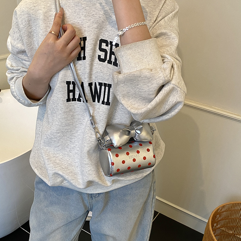 Mini bolso coreano para niños, bolso de hombro para hombres y mujeres, bolso de mano para bebés de arco dulce y lindo