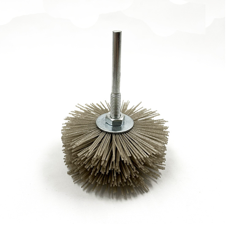 透明磨料丝打磨花头 尼龙丝红木家具木雕根雕钢丝木工抛光工具刷