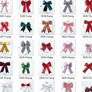 Christmas decorations with bow for party, DIY