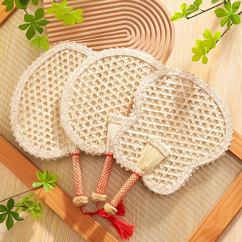 [新しいスタイル] 扇子、昔ながらの夏の家庭用大型ひまわり扇子、子供と赤ちゃん用の織り、耐久性のあるバナナ扇子|undefined