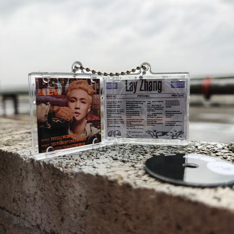 Mini Nfc Music Record Cd Keychain Concert Album Star Pendant Anime Linkage Peripheral Customization