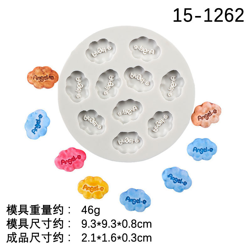 Multi-enlace Ángel carta Ángel nube molde de silicona Fondant chocolate accesorios para hornear molde de arcilla epoxi