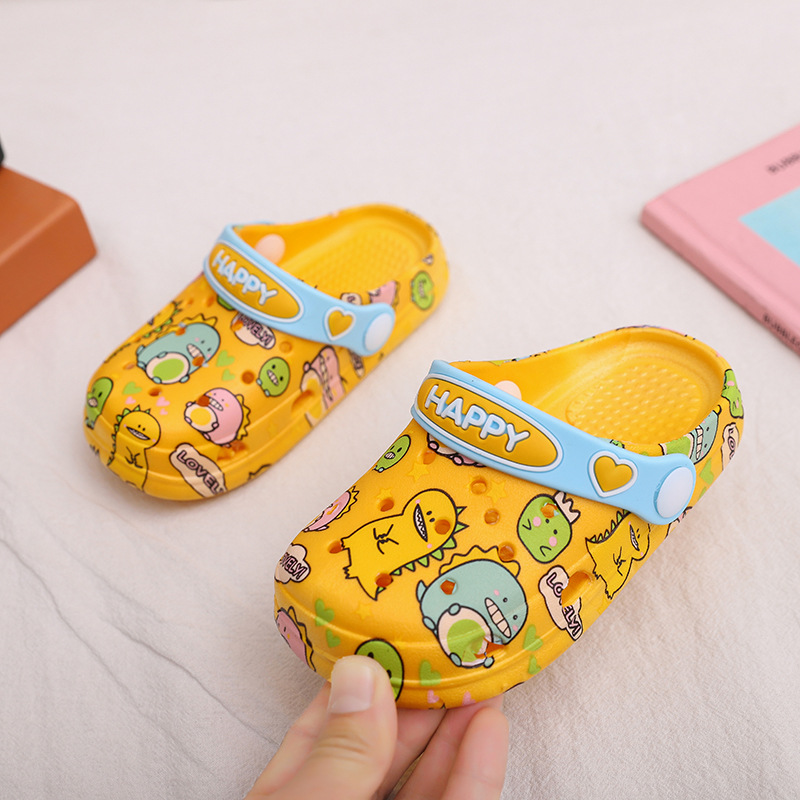 Thermal transfer pattern children Crocs girl lovely Cartoon indoor Exorcism CUHK soft sole Boy slipper