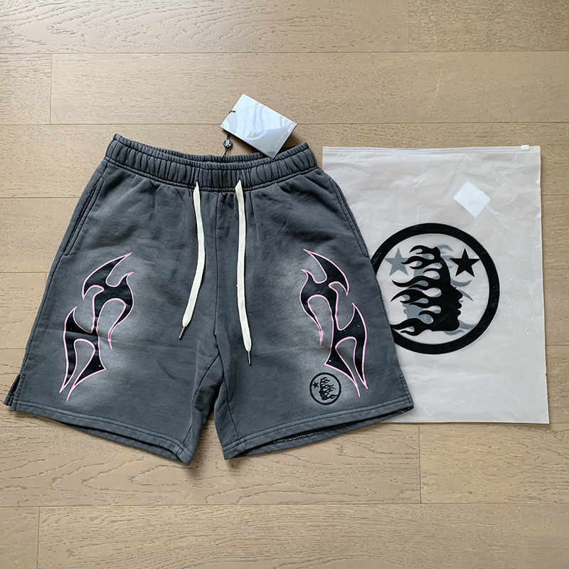 セイントヴィンテージ 正しいバージョン ウォッシュ加工 ダメージショーツ 5分丈パンツ ハイストリート パンクロックパンツ|undefined
