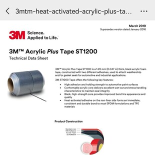 3M Acrylic Plus Tape ST1200/���Ʒ/����z/����z/оƬ�ቺ�z