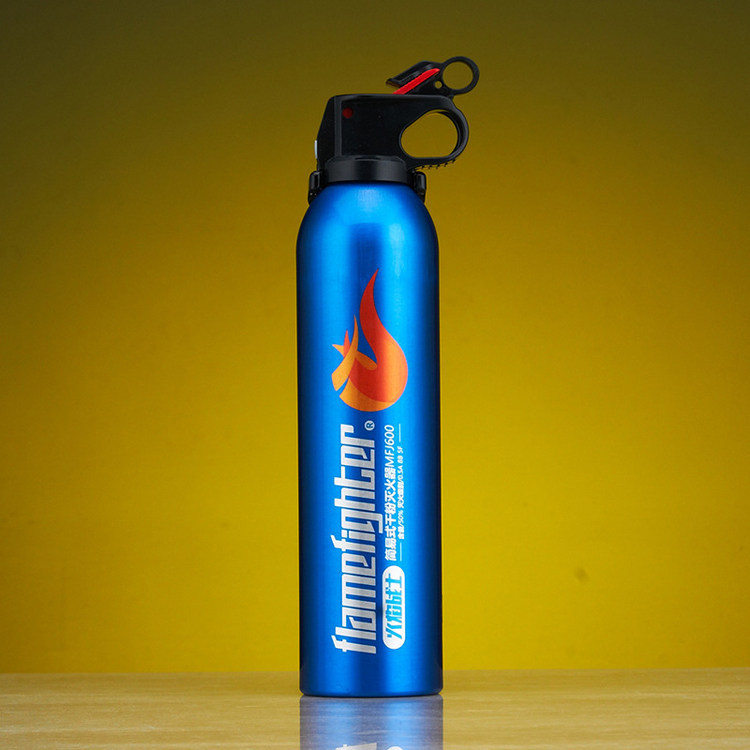 Car-Mounted Dry Powder Fire Extinguisher 600g, for Car and Home Use, Flame Warrior for Large Flames, Automotive Emergency Annual Inspection Supplies
