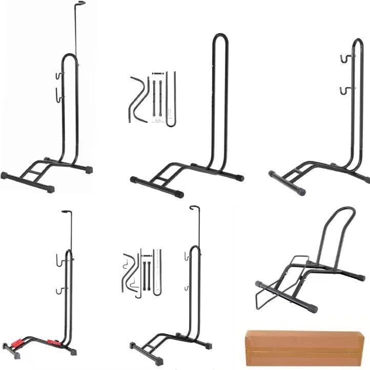 Hongsen bicycle folding decoration frame road bike mountain bike carton maintenance rack adjustable high and low vertical parking rack