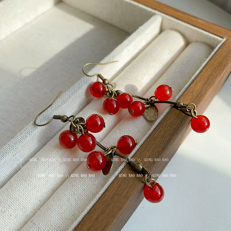 Серьги S925 серебро, игла, легкая роскошь цветочный дизайн, модный корейский стиль, множество цветов