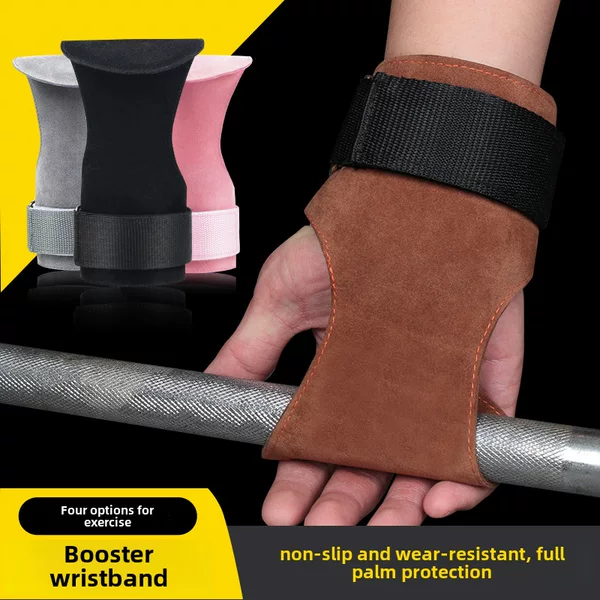 Wholesale Palm Protectors, Imitation Cowhide, Wear-Resistant, Non-Slip Wrist Protectors, Fitness Weightlifting Equipment, Deadlift Grip Belt, Protective Gear Supplies