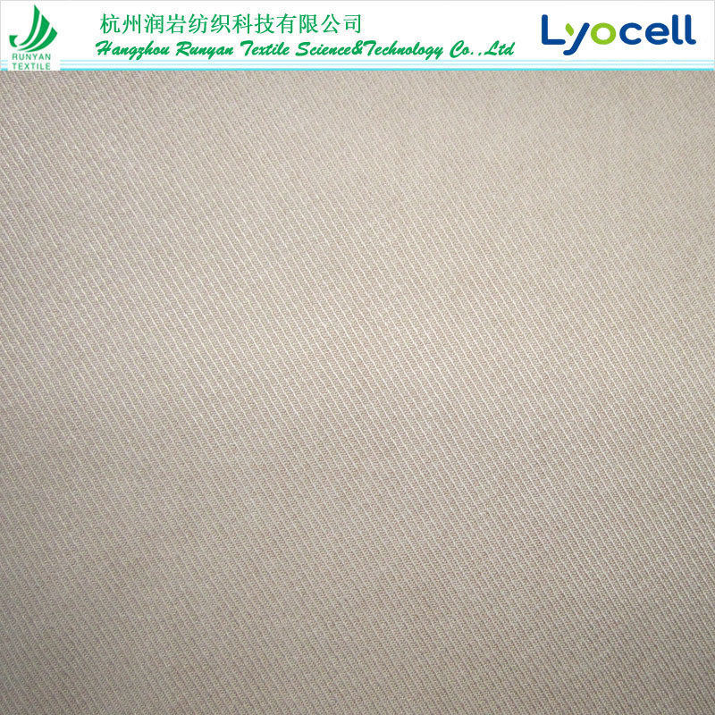 30x21天丝棉骑兵斜面料210gsm天丝棉斜纹面料 莱赛尔棉骑兵斜面料
