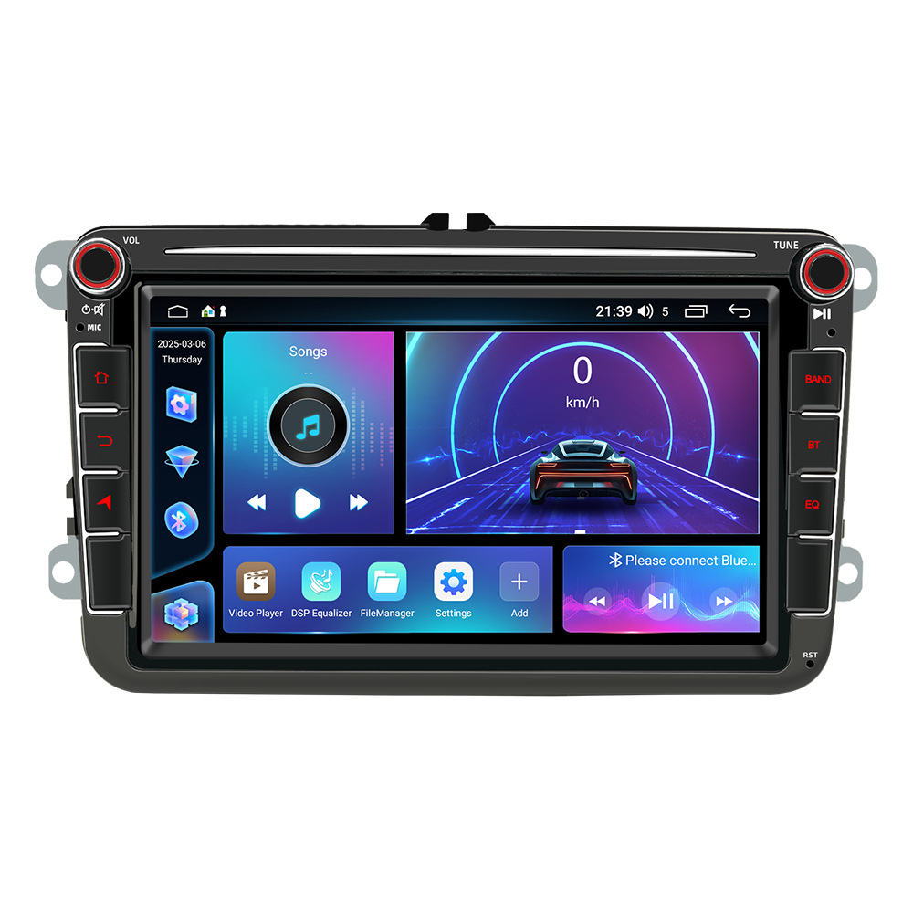 Aplicable a Volkswagen 8 pulgadas gran pantalla coche Android GPS navegación todo en uno radio inalámbrica carplay coche