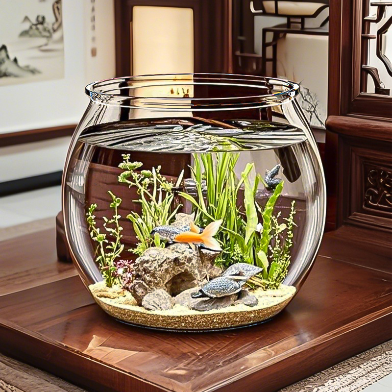 Round fish tank plastic one-piece molding