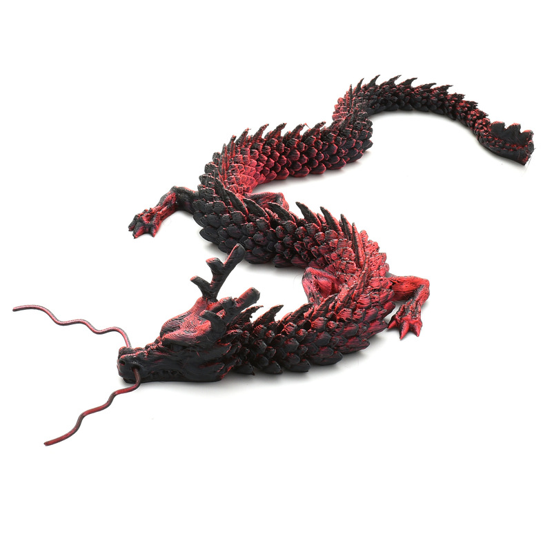 【工厂直销】3d打印龙中国龙关节可活动夜光摆件玩具工艺品|undefined