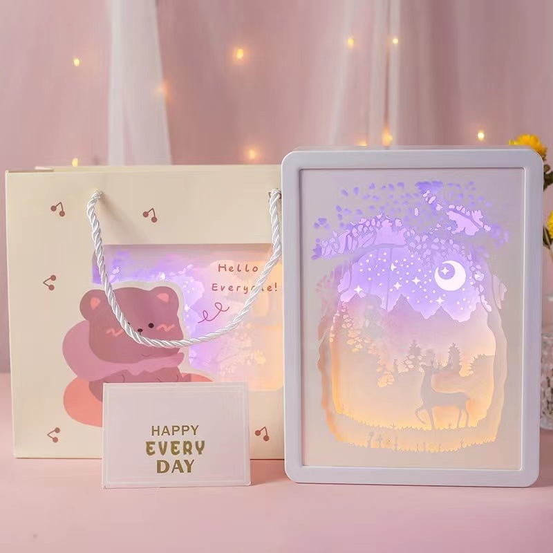 可爱小熊开窗礼袋手提包装袋ins生日小伴手礼品袋儿童礼盒袋