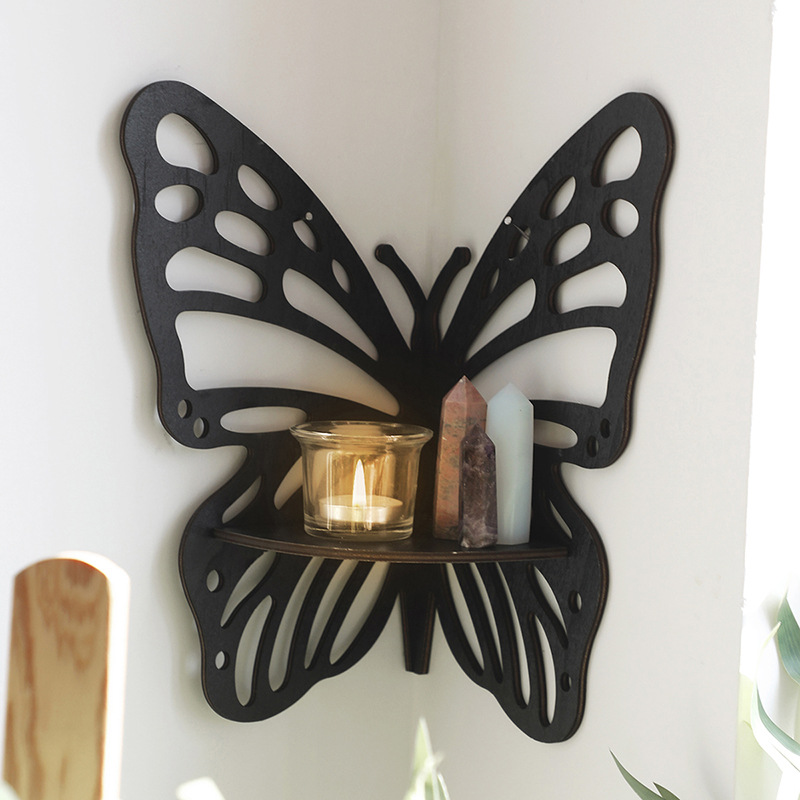 180g Weight Ornaments Home Textiles & Decor Type 1 Piece Quantity Indoor Occasion Cute Pastoral Butterfly Wood Ornaments Artificial Decorations