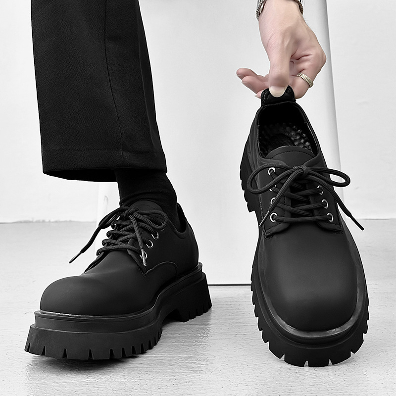 Punk Thick Sole Derby Shoes Men's Casual Gothic Dressy Oxfords