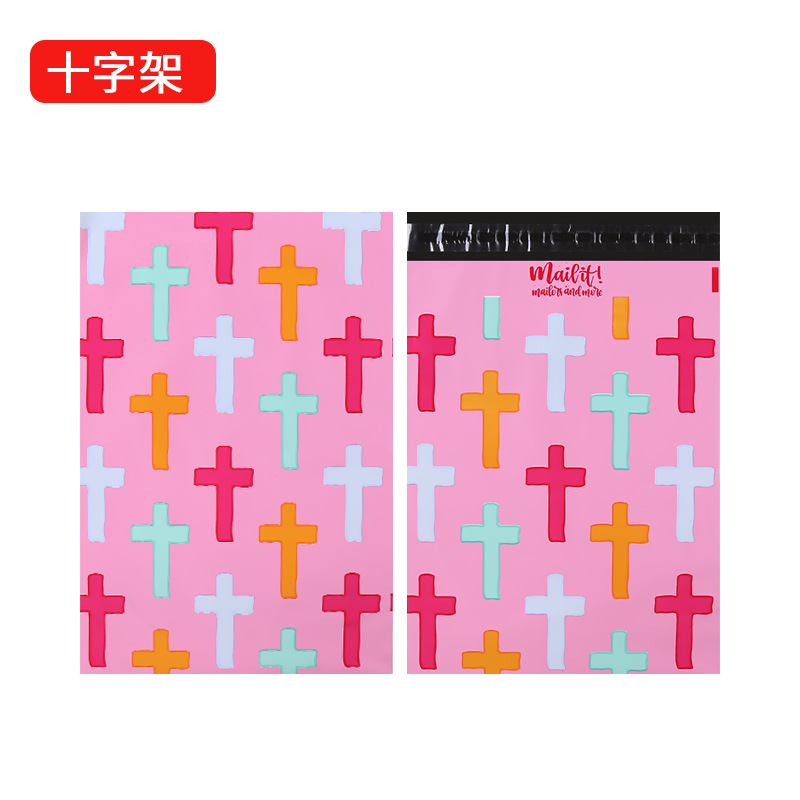 Bolsas de envío exprés blancas, bolsas de embalaje de ropa rosas engrosadas, bolsas de embalaje exprés grandes de nuevo material color albaricoque, negras al por mayor.