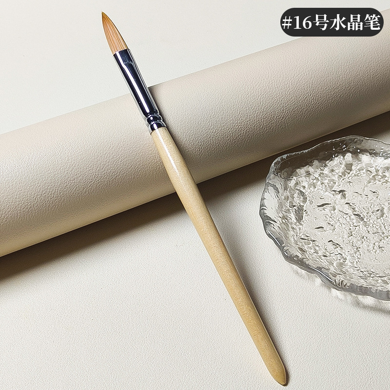 国境を越えた原木棒ネイルクリスタルペンkolinskyネイルアート丸頭彫刻彩色ネイルアートブラシセット|undefined