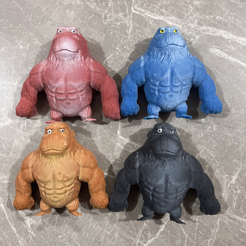 Creativo gorila descompresión juguete Lala arena lento rebote animal truco ventilación descompresión pellizco juguete muñeca