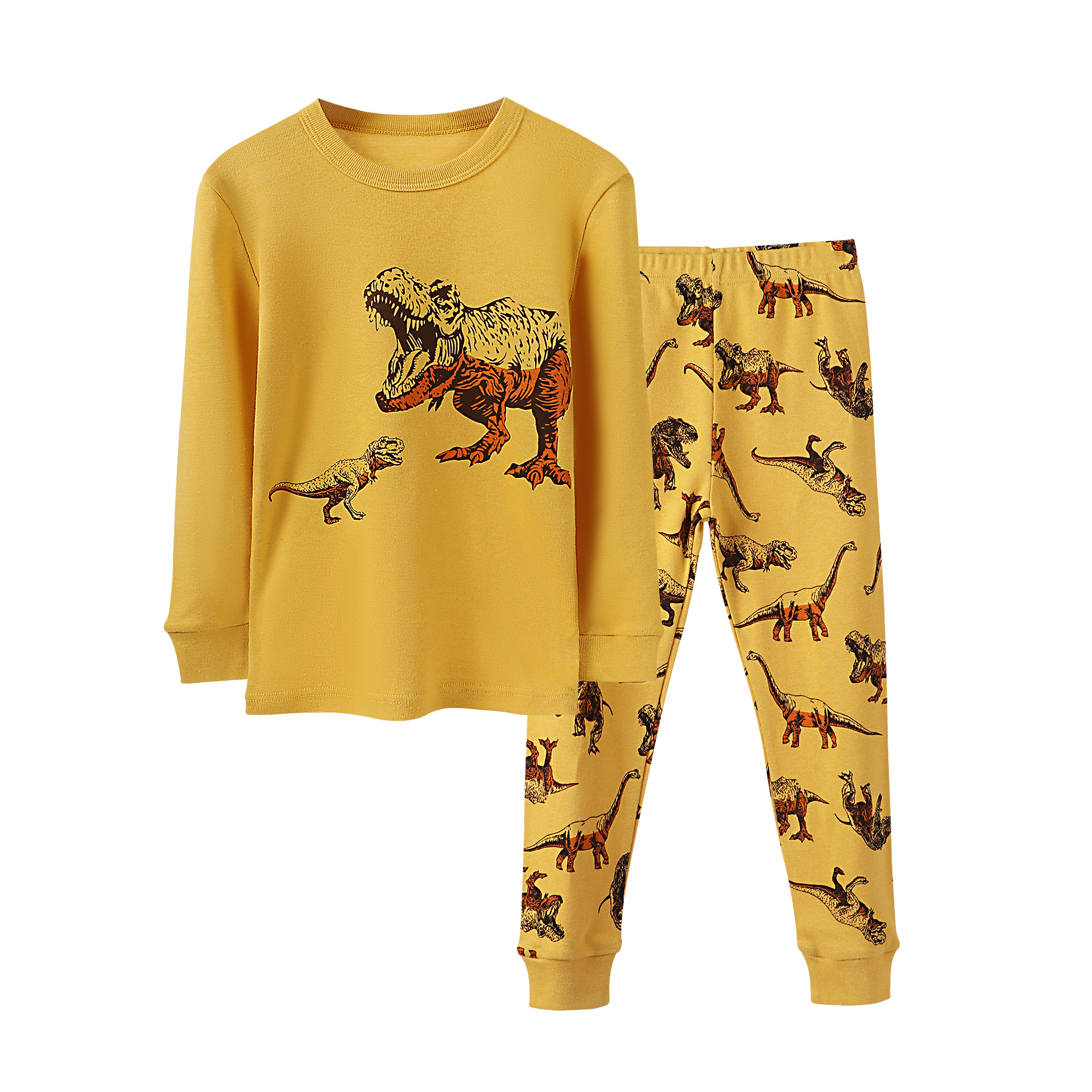 Europa y América de la historieta de los niños homewear pijamas ropa interior de algodón para niños traje de Niños y Niñas Ropa de Otoño de manga larga