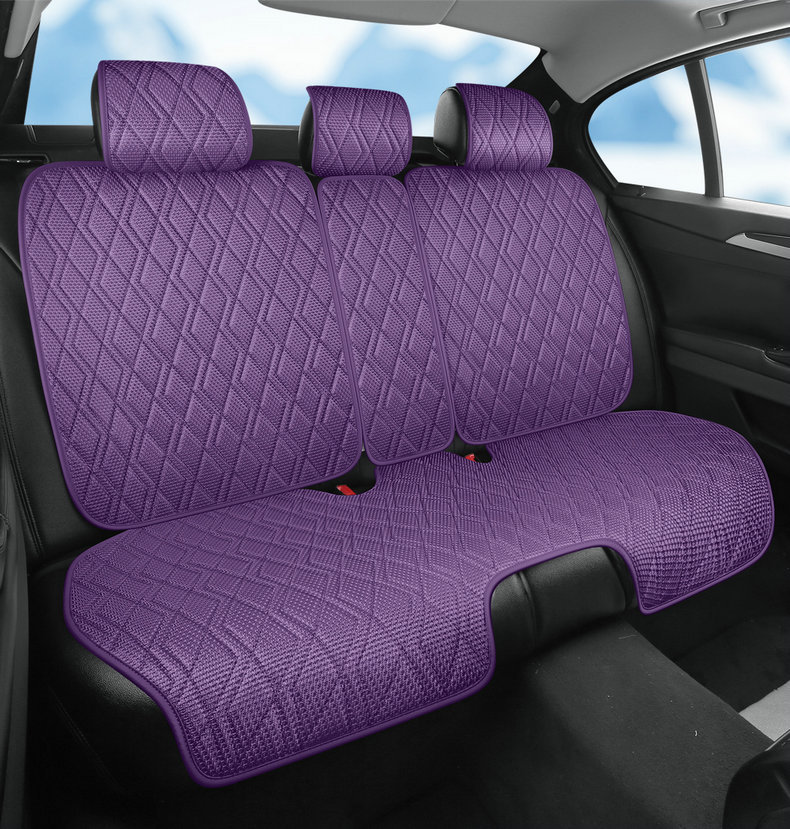 New car seat cushion made of ice silk, breathable and skin-friendly, comfortable seat cover, high-end seat cover, suitable for all seasons