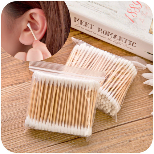Cotton swabs for ear cleaning, cosmetic wooden swabs, cotton swabs for ear cleaning, multifunctional double-ended cotton swabs, disposable cotton swabs wholesale