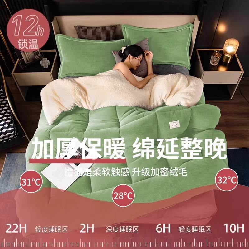 Cordero mantas de lana de invierno grueso mantas de lana de coral cama de invierno dormitorio colcha de lana individual