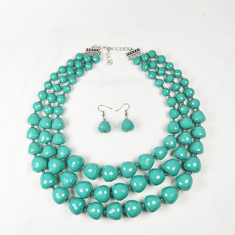 170g Weight Earrings, Necklace Classification 1 Set Quantity Holiday Occasion Acrylic Material Solid Color Pattern Unisex Gender Irregular Design Exaggerated Style Exaggerated Solid Color Arylic Irregular Unisex Earrings Necklace 31